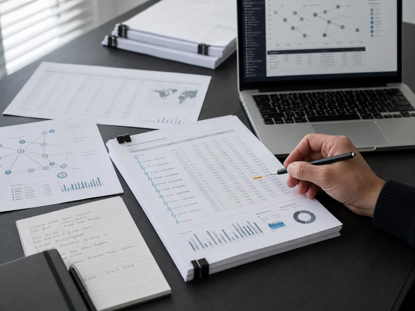 Digital asset investigation report and transaction evidence under review